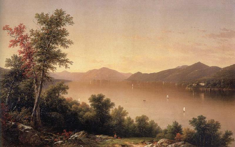 Casilear John William View on Lake George France oil painting art